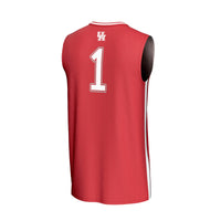 #1 Houston Cougars GameDay Greats Lightweight Basketball Fashion Jersey - Red