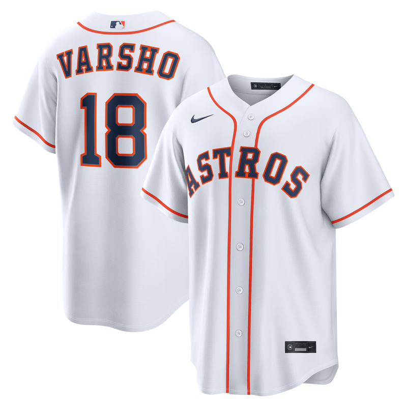 Houston Astros Daulton Varsho Nike White Home Replica Jersey
