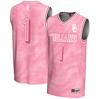 #1 USC Trojans GameDay Greats Lightweight Basketball Fashion Jersey - Pink