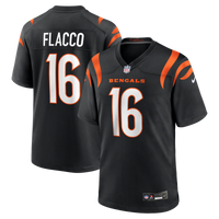 Cincinnati Bengals Joe Flacco Nike Black Team Game Jersey