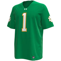 Under Armour Kelly Green Notre Dame Fighting Irish Premier Football Jersey