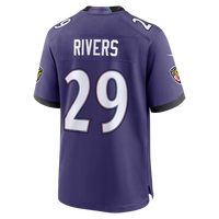 Baltimore Ravens Chandler Rivers Nike Purple Team Game Jersey