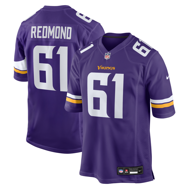 Minnesota Vikings Jalen Redmond Nike Purple Game Jersey