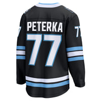 Utah Mammoth JJ Peterka Fanatics Black Home Breakaway Jersey