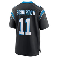 Carolina Panthers Nic Scourton Nike Black Team Game Jersey