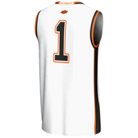 #1 Oklahoma State Cowboys GameDay Greats Lightweight Basketball Jersey - White