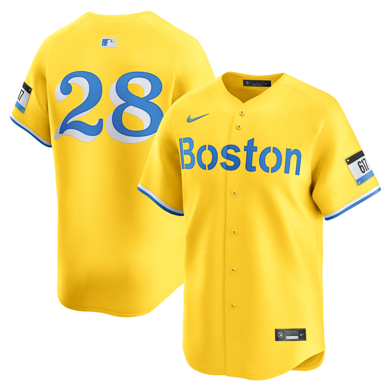 Boston Red Sox Kristian Campbell Nike Gold Alternate Limited Jersey