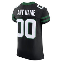 New York Jets Nike Legacy Black Alternate Vapor F.U.S.E. Elite Custom Jersey