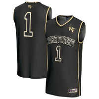 #1 Wake Forest Demon Deacons GameDay Greats Lightweight Basketball Fashion Jersey - Black