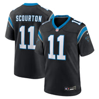 Carolina Panthers Nic Scourton Nike Black Team Game Jersey