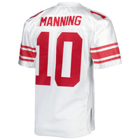 New York Giants 2007 Eli Manning Mitchell & Ness White Authentic Throwback Retired Player Jersey