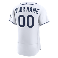 Tampa Bay Rays Nike White Home Authentic Custom Jersey