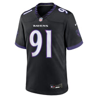 Baltimore Ravens Trey Hendrickson Nike Black Alternate Game Jersey