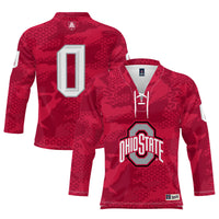 #0 Ohio State Buckeyes GameDay Greats Ice Hockey Jersey - Scarlet