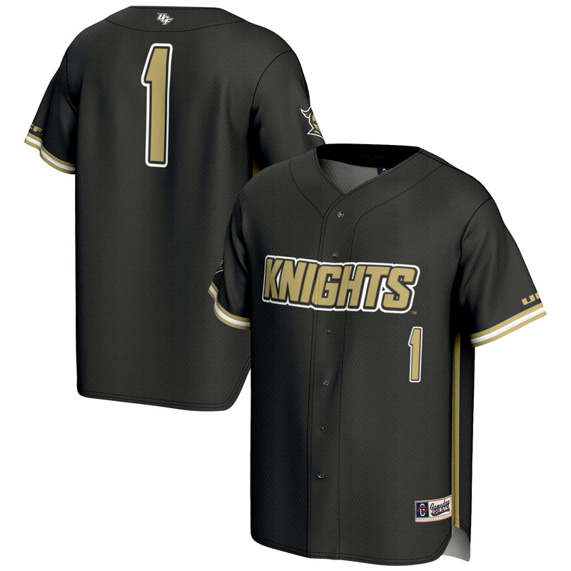 #1 UCF Knights GameDay Greats Lightweight Baseball Jersey - Black