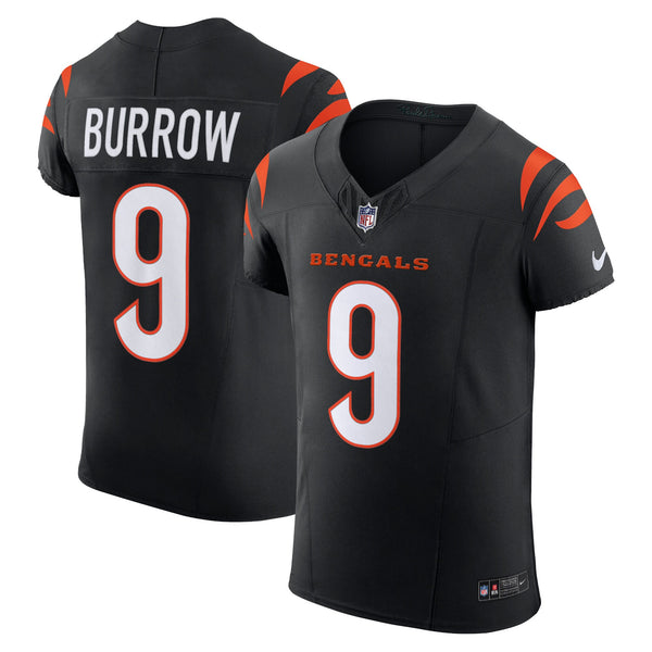 Cincinnati Bengals Joe Burrow Nike Black Team Vapor F.U.S.E. Elite Jersey