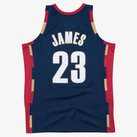 Mitchell & Ness LeBron James Navy Cleveland Cavaliers 2008-09 Hardwood Classics Swingman Jersey