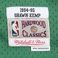 Seattle Supersonics Shawn Kemp Hardwood Classics Road Swingman Jersey By Mitchell & Ness -