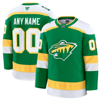 Minnesota Wild Fanatics Green Alternate Premium Custom Jersey