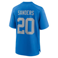 Detroit Lions Barry Sanders Nike Blue Alternate Game Jersey