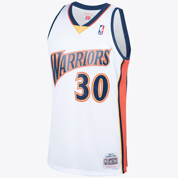 Golden State Warriors 2009 Steph Curry Hardwood Classics Home Swingman Jersey By Mitchell & Ness - White -