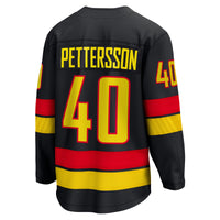 Vancouver Canucks Elias Pettersson Fanatics Black Breakaway Jersey