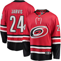 Carolina Hurricanes Seth Jarvis Fanatics Red Alternate Breakaway Player Jersey
