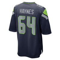Seattle Seahawks Christian Haynes Nike College Navy Game Jersey