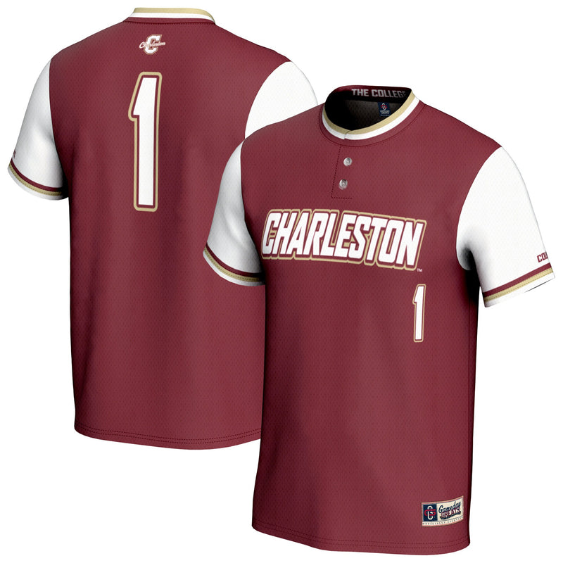 Charleston Cougars GameDay Greats Lightweight Collegiate Softball Fashion Jersey - Maroon