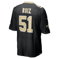 New Orleans Saints Cesar Ruiz Nike Black Player Game Jersey