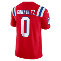 New England Patriots Christian Gonzalez Nike Red Alternate Vapor F.U.S.E. Stitched Limited Jersey