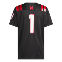 #1 Nebraska Huskers adidas Our Red Burns Brighter Premier Strategy Jersey - Black
