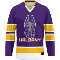 UAlbany Great Danes GameDay Greats Hockey Jersey - Purple