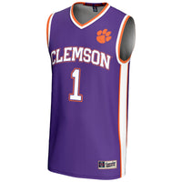 #1 Clemson Tigers GameDay Greats Lightweight Basketball Jersey - Purple