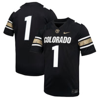 #1 Colorado Buffaloes Nike Throwback Game Jersey - Black
