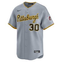 Pittsburgh Pirates Paul Skenes Nike Gray Road Limited Player Jersey