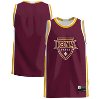 Iona University Gaels GameDay Greats Lightweight Basketball Jersey - Maroon