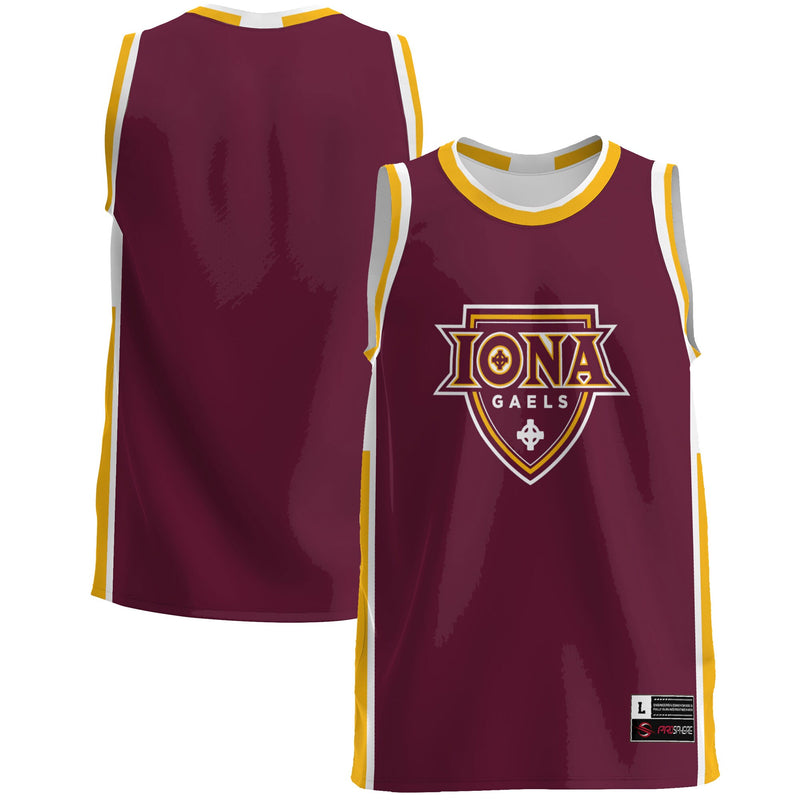 Iona University Gaels GameDay Greats Lightweight Basketball Jersey - Maroon