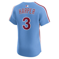 Philadelphia Phillies Bryce Harper Nike Light Blue Alternate Elite Jersey