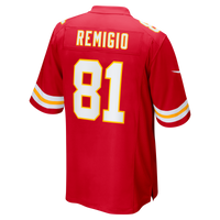Kansas City Chiefs Nikko Remigio Nike Red Team Game Jersey