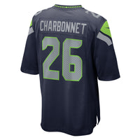 Seattle Seahawks Zach Charbonnet Nike College Navy Game Jersey