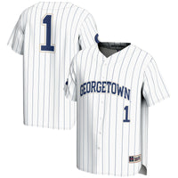 #1 Georgetown Hoyas GameDay Greats Lightweight Baseball Fashion Jersey - White