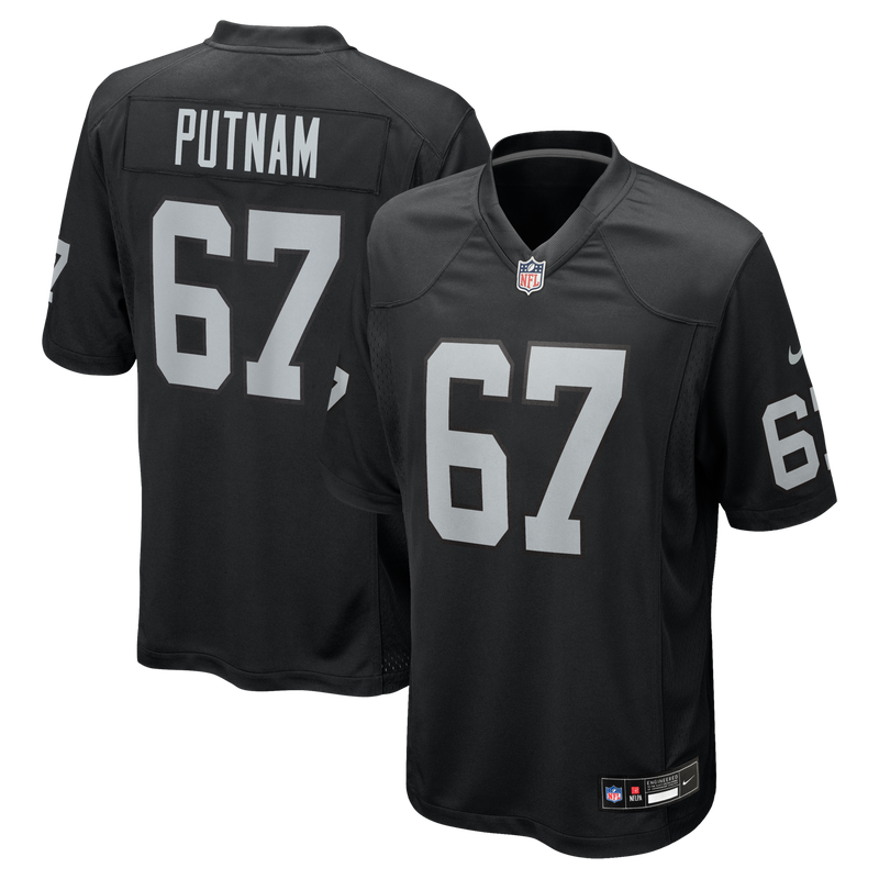 Las Vegas Raiders Will Putnam Nike Black Team Game Jersey