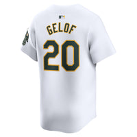 Athletics Zack Gelof Nike White Home Limited Player Jersey