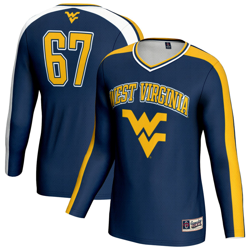 West Virginia Mountaineers GameDay Greats #67 Lightweight Volleyball Fashion Jersey - Navy