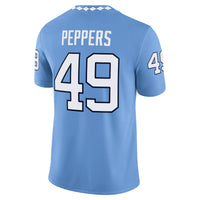 Julius Peppers North Carolina Tar Heels Jordan Brand Alumni Football Game Jersey - Carolina Blue