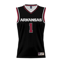 #1 Arkansas Razorbacks GameDay Greats Lightweight Basketball Jersey - Black