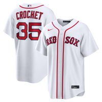 Boston Red Sox Garrett Crochet Nike White Home Replica Jersey