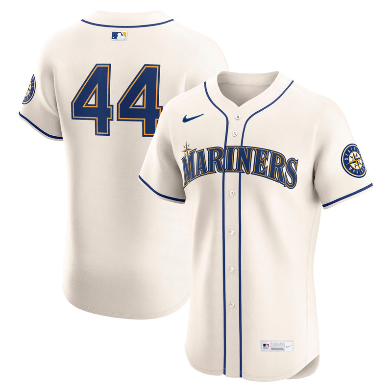Seattle Mariners Julio Rodríguez Nike Cream Alternate 2 Elite Player Jersey