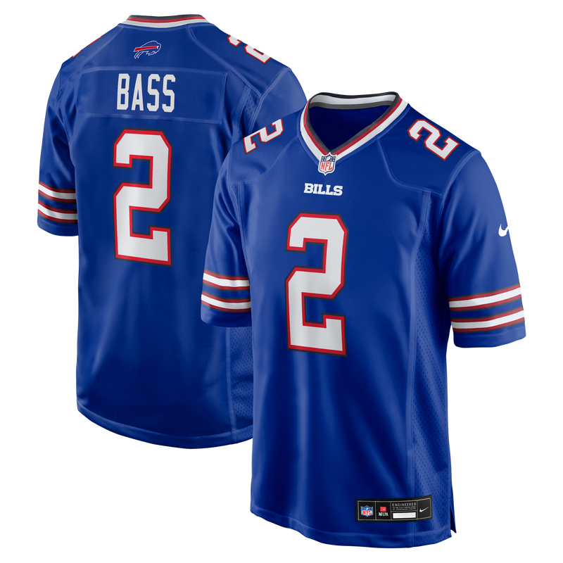 Buffalo Bills Tyler Bass Nike Royal Game Player Jersey